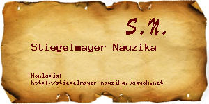 Stiegelmayer Nauzika névjegykártya
